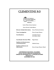 Clementine 9.0 - Facultad de Ciencias Económicas