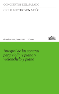 Integral de las sonatas para violín y piano y violonchelo y piano