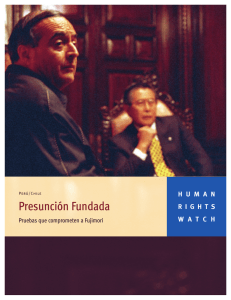 Presunción Fundada - Human Rights Watch