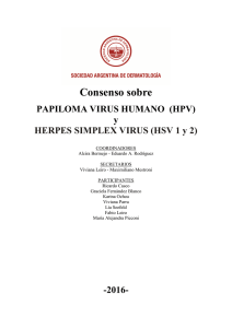 Consenso sobre Papiloma Virus Humano (HPV)