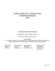 DIRECTORIO DE PSIQUIATRAS - Sociedad Dominicana de