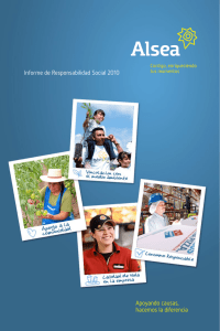 Informe de Responsabilidad Social 2010 Apoyando causas
