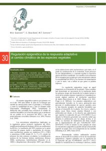 Cap 30- Regulación epigenética de la respuesta adaptativa