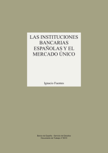 Las instituciones bancarias españolas y el