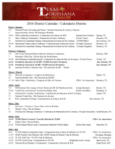 2016 District Calendar / Calendario Distrito