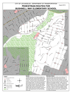 bushnell way elementary school pedestrian routes for