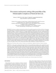 Provenance and tectonic setting of the protoliths of the