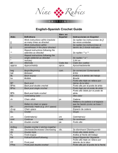 English-Spanish Crochet Guide