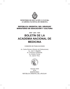 BOLETÍN DE LA ACADEMIA NACIONAL DE MEDICINA