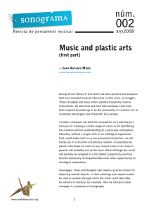 Music and plastic arts
