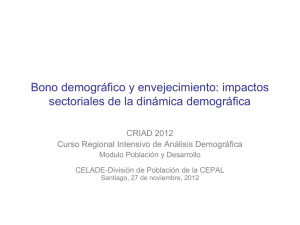 bono demográfico - Comisión Económica para América Latina y el