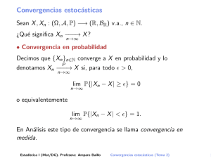 Convergencias estocásticas (Tema 2)