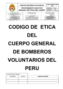 manual de etica del cgbvp - Cuerpo General de Bomberos