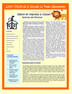 LION TALES de la Escuela La Presa Elementary