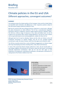 Climate policies in the EU and USA - European Parliament
