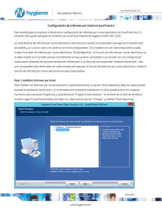 Documento Técnico Configuración de informes por Email