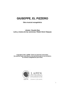 DON GIUSEPPE EL PIZZERO - Libreto