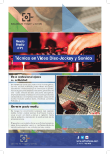 Técnico en Vídeo Disc-Jockey y Sonido