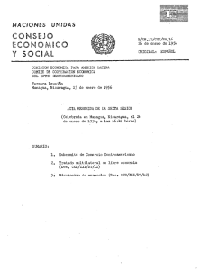 celebrada en Managua, Nicaragua, el 26 de enero de 1956
