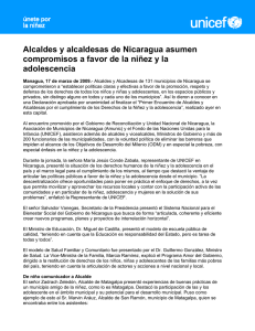 Alcaldes y alcaldesas de Nicaragua asumen compromisos