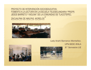 proyecto de intervención socioeducativa: fomento a - UPN