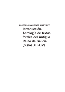 Introducción. Antología de textos forales del Antiguo Reino de Galicia