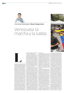 Venezuela: la marcha y la salida