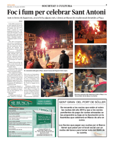 Foc i fum per celebrar Sant Antoni
