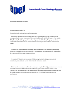 Asociación de la Prensa Extranjera en Venezuela - APEX