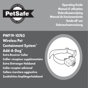 PWF19-10762 Wireless Pet Containment System™ Add-A-Dog™