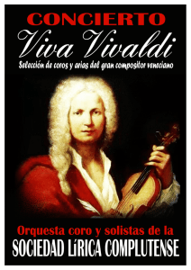 Viva Vivaldi - Sociedad Lírica Complutense