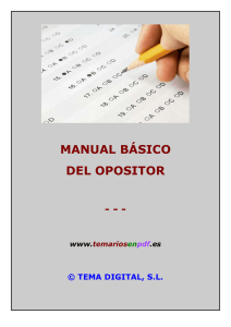 manual básico del opositor - Temarios y tests en PDF de