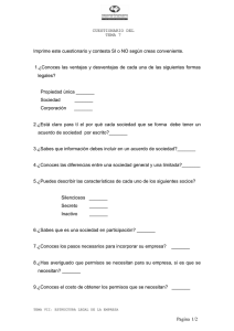 Pagina 1/2 Imprime este cuestionario y contesta SI o NO según