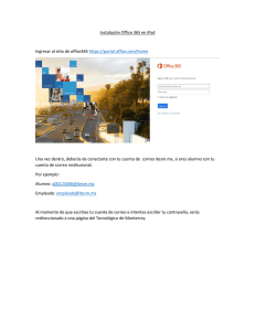 MS Office 365 Ipad - Tecnológico de Monterrey