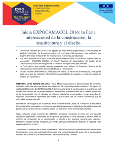 Inicia EXPOCAMACOL 2016: la Feria internacional de la