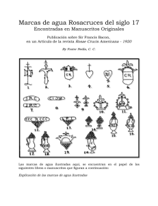 Marcas de agua Rosacruces del siglo 17 - AMORC