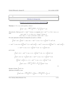 Cálculo Diferencial e Integral II 9 de octubre de 2013 1