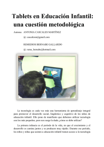 Tablets en Educación Infantil: una cuestión metodológica