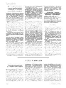 CARTAS AL DIRECTOR - Revista de Neurología