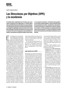 Las Direcciones por Objetivos (DPO) y la excelencia