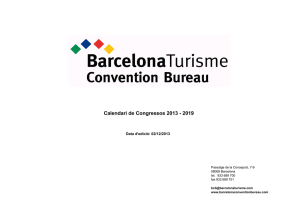 Calendari de Congressos 2013 - 2019