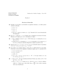 Funciones holomorfas - Centro de Matematica