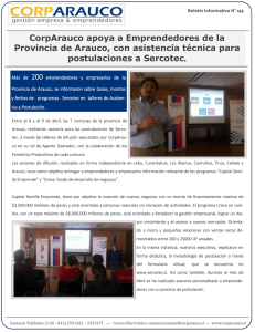CorpArauco apoya a Emprendedores de la Provincia de Arauco