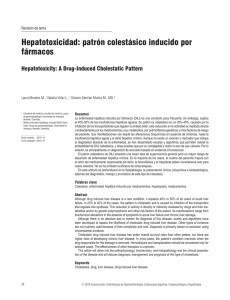 Hepatotoxicidad: patrón colestásico inducido por fármacos