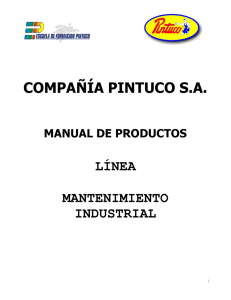 Manual de productos para mantenimiento Industrial