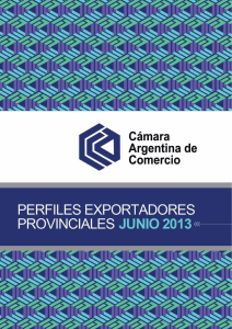 Perfiles Exportadores Provinciales 2013