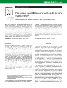 Inducción de apoptosis por especies del género
