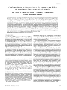 Confirmación de la alta prevalencia del trastorno por déficit de