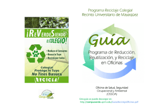 Guias Reciclaje Oficinas - Campus Verde