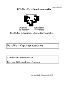 PFC: NavyWar – Capa de presentación
